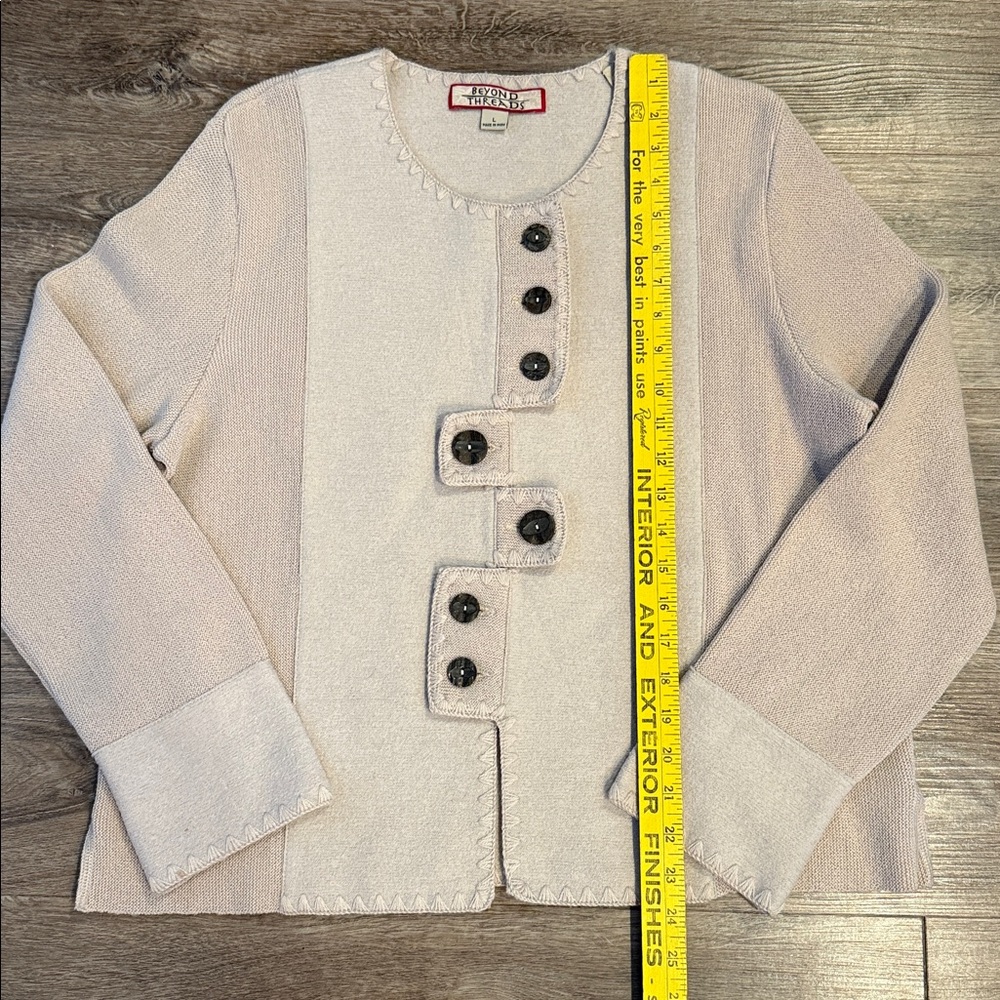 Beyond Threads Tabs Alpaca Cardigan Size L - Picture 5 of 9